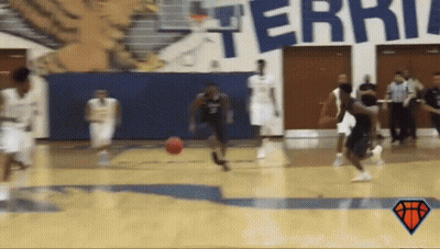 Basketball Game In Front Of Terrie Sign GIF