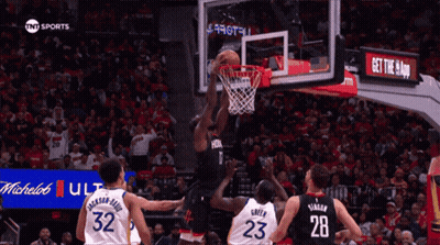 Basketball Game In Front Of TNT Sports Sign GIF