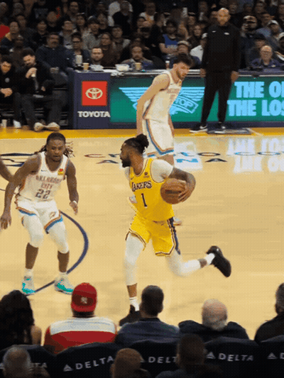 Basketball Game In Front Of Toyota Ad GIF
