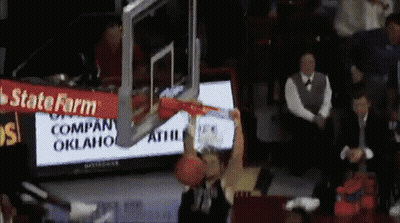 Basketball Game In Oklahoma With State Farm Ad GIF