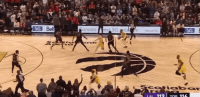 Basketball Game In Scotiabank Arena GIF