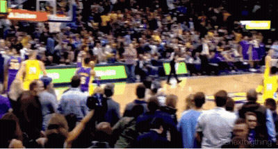 Basketball Game In Stadium With Altitude Sign GIF