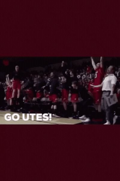 Basketball Game In Stadium With Cheering Crowd GIF