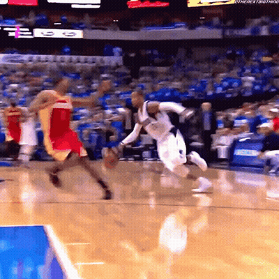 Basketball Game In Stadium With The Next Thing Sign GIF