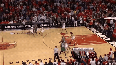 Basketball Game In Stadium With TNT Ad GIF