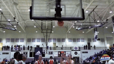 Basketball Game In Stadium With Word Spirits GIF
