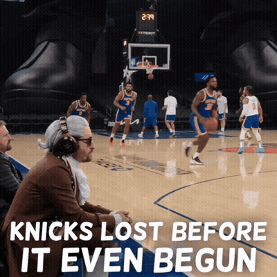 Basketball Game Knicks Lost Before It Even Begun GIF