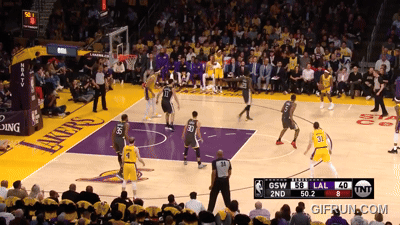Basketball Game Lakers Vs Warriors GIF