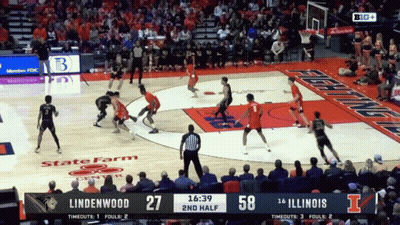 Basketball Game Lindenwood Vs Illinois GIF