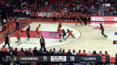 Basketball Game Lindenwood Vs Illinois GIF