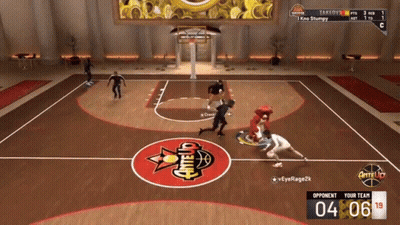Basketball Game On Anteup Court GIF