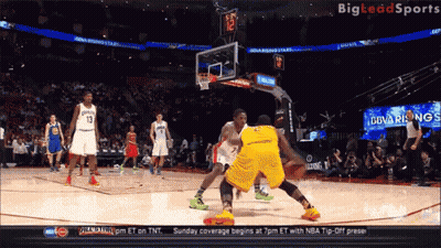Basketball Game On Bighead Sports Screen GIF