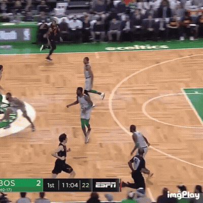 Basketball Game On Celtics Court GIF