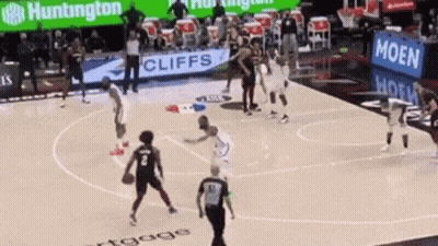 Basketball Game On Court GIF