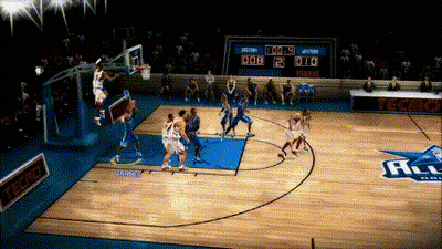 Basketball Game On Court Saying RC GIF