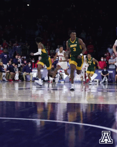 Basketball Game On Court With Letter A GIF