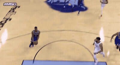 Basketball Game On Court With MSG GIF