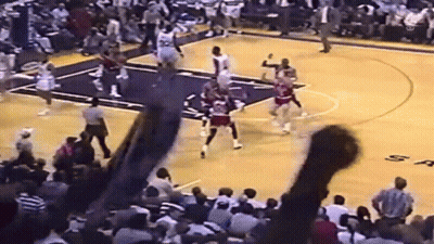 Basketball Game On Court With SA GIF