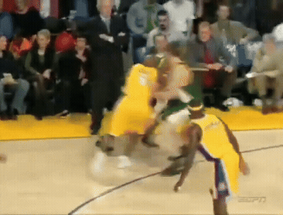 Basketball Game On ESPN Broadcast GIF