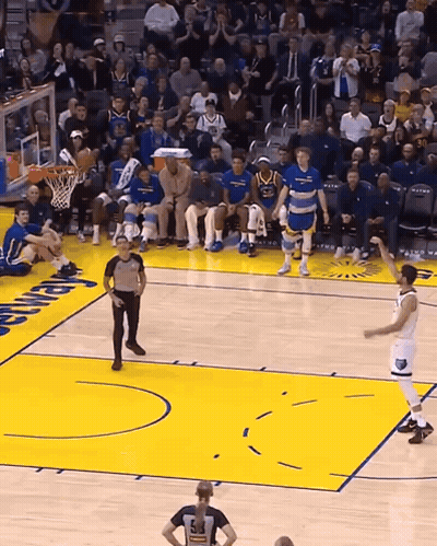Basketball Game On Golden State Court GIF
