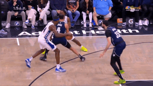 Basketball Game On NBC Sports Court GIF
