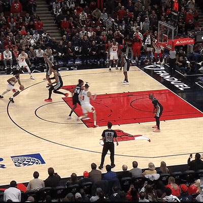 Basketball Game On Santander Court GIF