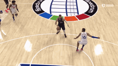 Basketball Game On Spectrum Court GIF