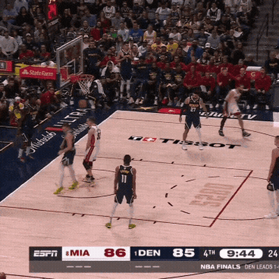 Basketball Game On Tissot Court GIF