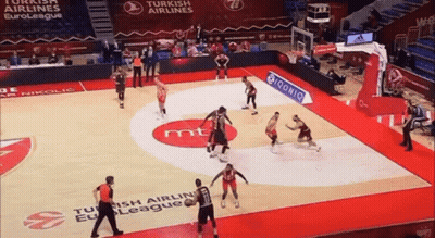 Basketball Game On Turkish Airlines Adidas Court GIF