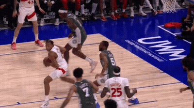 Basketball Game On UWM Court GIF