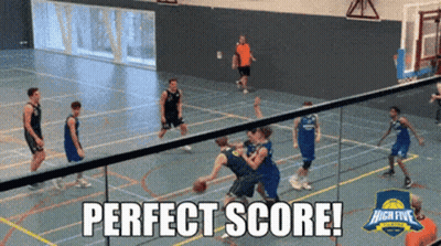 Basketball Game Perfect Score GIF