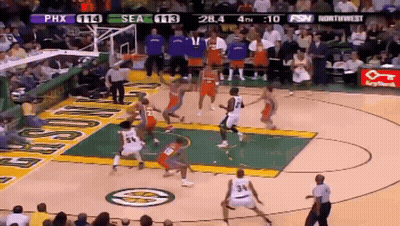 Basketball Game PHX Vs SEA Score 28-4 GIF