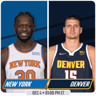 Basketball Game Poster New York Vs Denver Dec 4 GIF