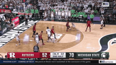 Basketball Game Rutgers Vs Michigan State GIF