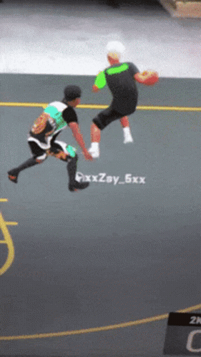 Basketball Game Screen Saying 2K C GIF