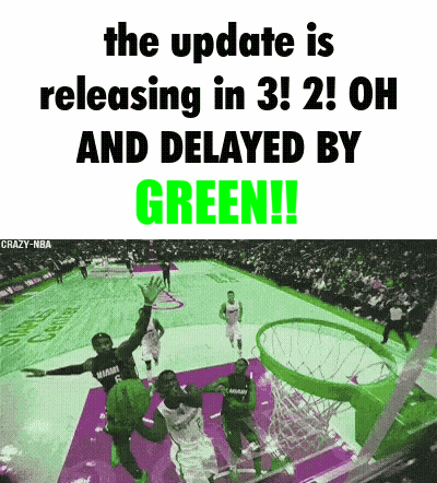 Basketball Game Update Delayed By Green GIF