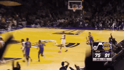 Basketball Game Utah Jazz Vs LA Lakers GIF