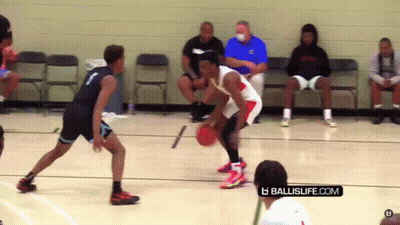 Basketball Game With Ballislife Logo GIF