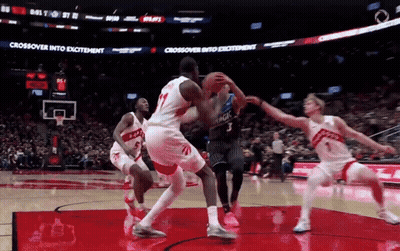 Basketball Game With Crossover Into Excitement Banner GIF