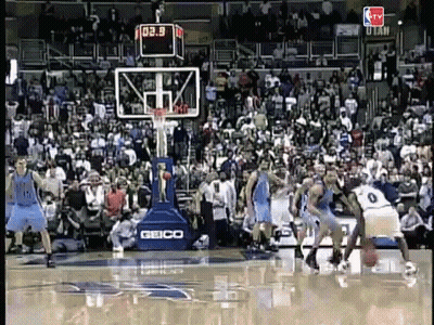 Basketball Game With Crowd And Geico Banner GIF