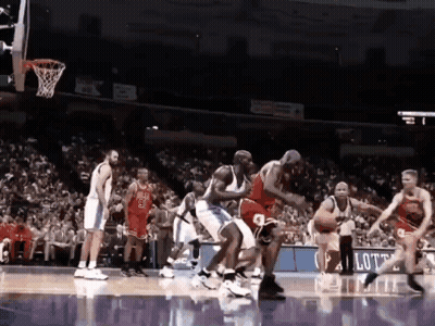 Basketball Game With Crowd And Lotte Sign GIF