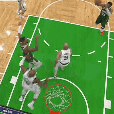 Basketball Game With JetBlue Ad