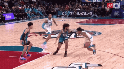 Basketball Game With Kia Banner GIF