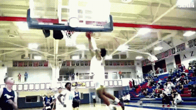 Basketball Game With Letter AZ On Wall GIF