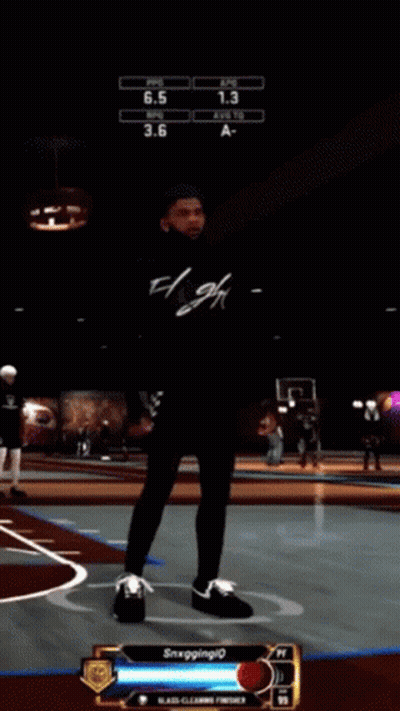 Basketball Game With Player Named Snxggling GIF