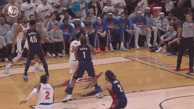 Basketball Game With Player Number 45 GIF