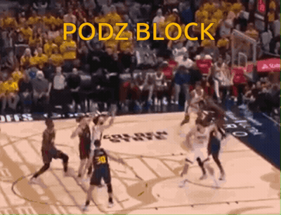 Basketball Game With Podz Block GIF