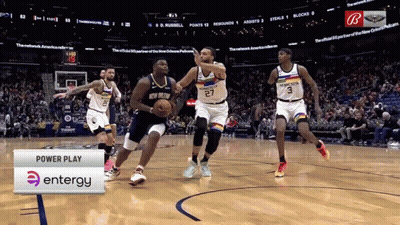 Basketball Game With Power Play Sign GIF