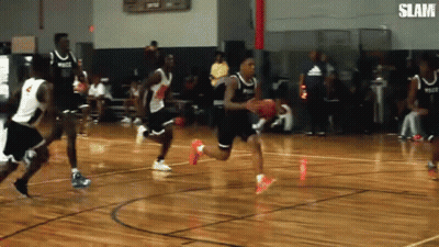 Basketball Game With Slam GIF