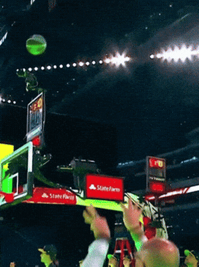 Basketball Going Through Hoop Saying State Farm GIF